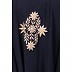 Embroidered Shrug abaya- Navy Blue Embroidered Shrug abaya- Navy Blue